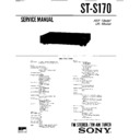 Sony ST-S170 Service Manual