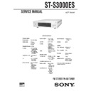 Sony ST-S3000ES Service Manual