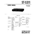 Sony ST-S311 Service Manual
