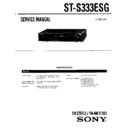Sony ST-S333ESG Service Manual