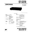 Sony ST-S370 Service Manual