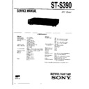 Sony ST-S390 Service Manual