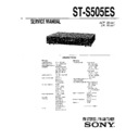 Sony ST-S505ES Service Manual