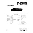 Sony ST-S590ES Service Manual