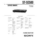 Sony ST-SE500 (serv.man2) Service Manual
