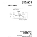 Sony STR-AV53 Service Manual