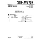 Sony STR-AV770X Service Manual