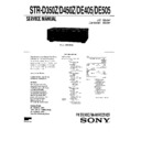 Sony STR-D350Z, STR-D450Z, STR-DE405, STR-DE505 Service Manual