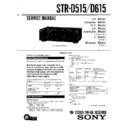 Sony STR-D515, STR-D615 (serv.man2) Service Manual
