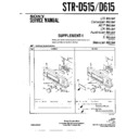 Sony STR-D515, STR-D615 (serv.man3) Service Manual
