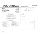 str-da2400es, str-dg920 (serv.man2) service manual