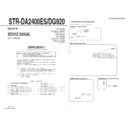 Sony STR-DA2400ES, STR-DG920 (serv.man4) Service Manual