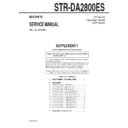 Sony STR-DA2800ES (serv.man2) Service Manual