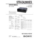 Sony STR-DA2800ES Service Manual
