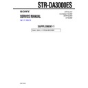 Sony STR-DA3000ES (serv.man2) Service Manual