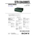 Sony STR-DA4300ES Service Manual