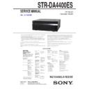 Sony STR-DA4400ES Service Manual