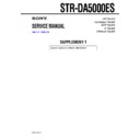 Sony STR-DA5000ES (serv.man2) Service Manual