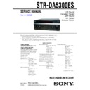 Sony STR-DA5300ES Service Manual