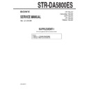 Sony STR-DA5800ES (serv.man2) Service Manual