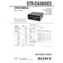 Sony STR-DA5800ES Service Manual