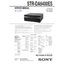 str-da6400es service manual
