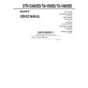 Sony STR-DA80ES, TA-V88ES, TA-VA80ES (serv.man2) Service Manual