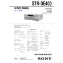 str-de400 service manual