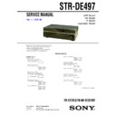 str-de497 service manual