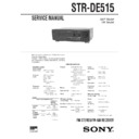 Sony STR-DE515 Service Manual