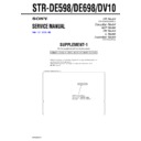 Sony STR-DE598, STR-DE698, STR-DV10 (serv.man2) Service Manual