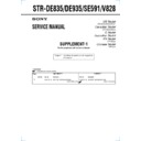 str-de835, str-de935, str-se591, str-v828 (serv.man2) service manual