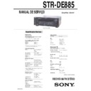 Sony STR-DE885 Service Manual