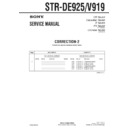 Sony STR-DE925, STR-V919 (serv.man4) Service Manual