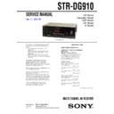 Sony STR-DG910 Service Manual