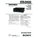 str-dh520 service manual