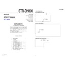 Sony STR-DH800 (serv.man2) Service Manual