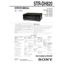 str-dh820 service manual