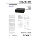 Sony STR-DN1000 Service Manual