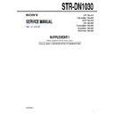 Sony STR-DN1030 (serv.man2) Service Manual