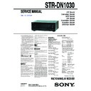 Sony STR-DN1030 Service Manual