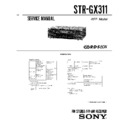str-gx311 service manual