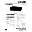 str-gx40 service manual