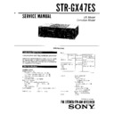Sony STR-GX47ES, STR-GX49ES Service Manual