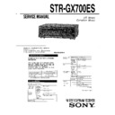 str-gx700es service manual