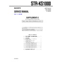 Sony STR-KS1000 (serv.man2) Service Manual