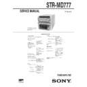 Sony STR-MD777 Service Manual