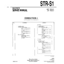 Sony STR-S1 Service Manual