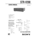 Sony STR-V200 Service Manual