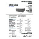 Sony STR-V333ES, STR-V444ES, STR-V555ES Service Manual